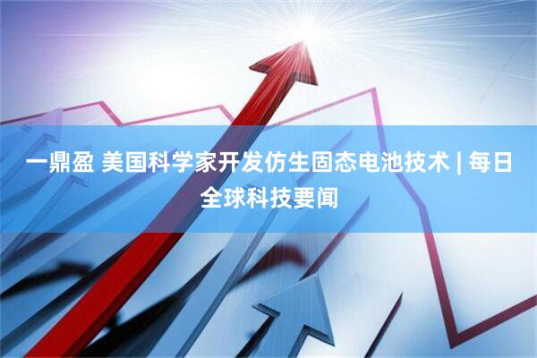 一鼎盈 美国科学家开发仿生固态电池技术 | 每日全球科技要闻