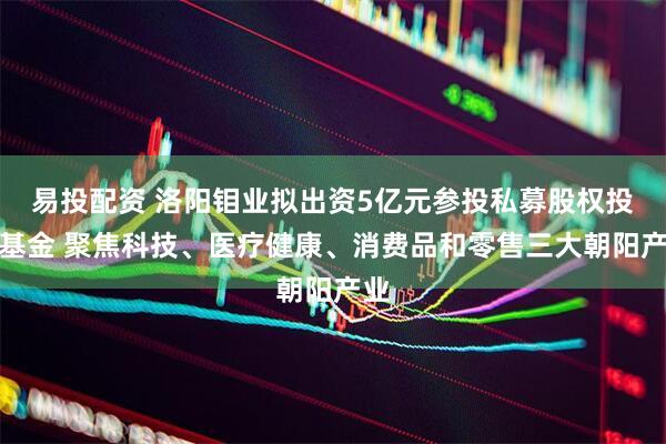 易投配资 洛阳钼业拟出资5亿元参投私募股权投资基金 聚焦科技、医疗健康、消费品和零售三大朝阳产业